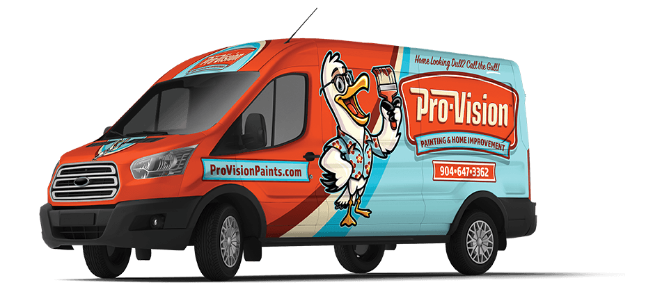 pro-vision painting branded vehicle