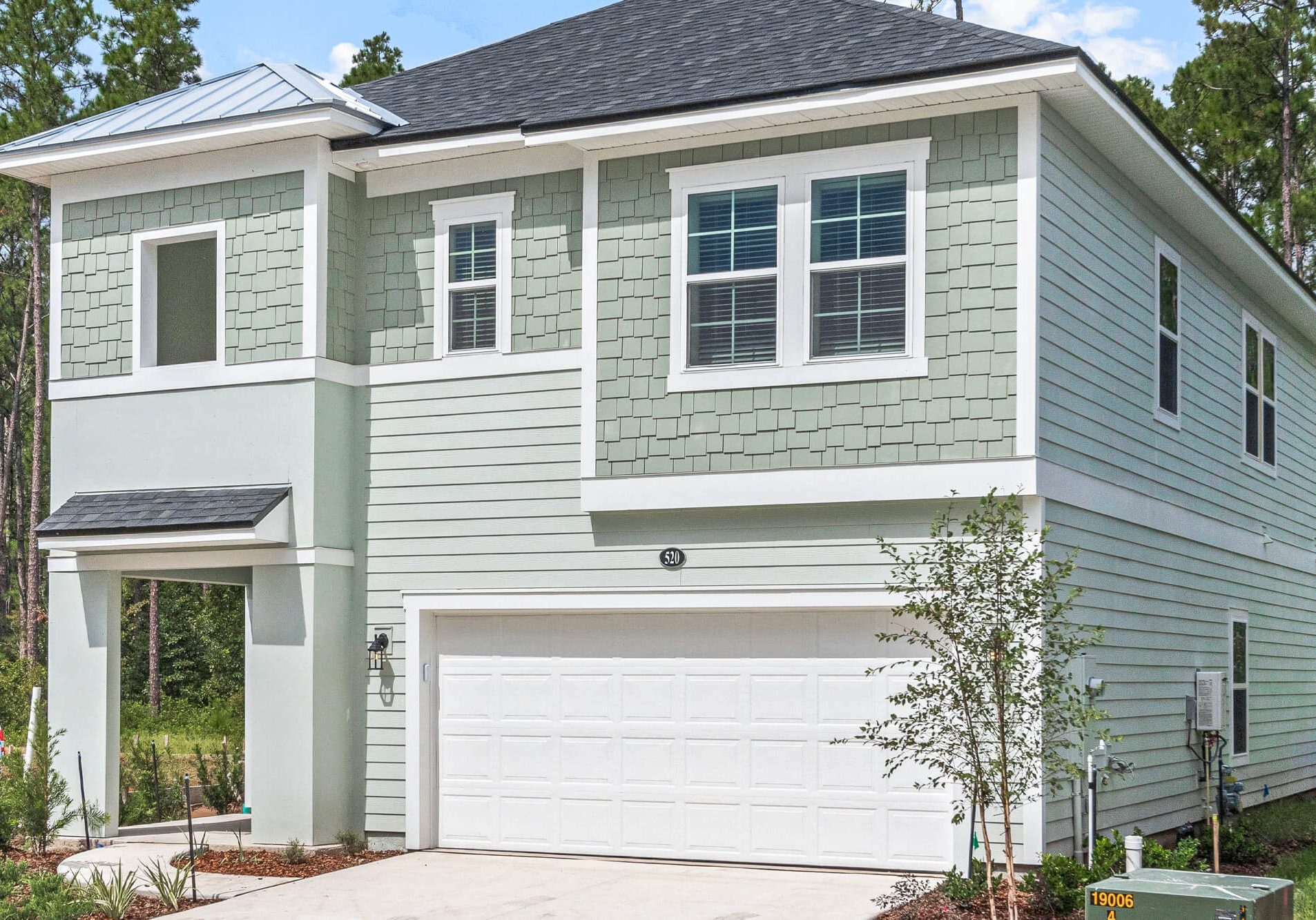 completed exterior painting project in jacksonville home