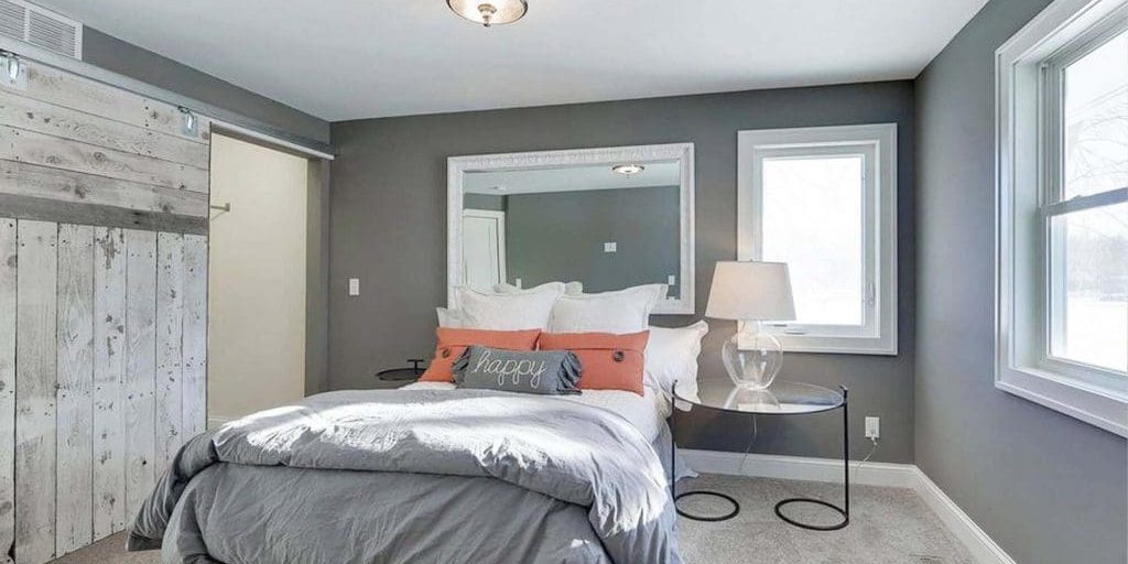 professionally painted gray wall in jacksonville fl home