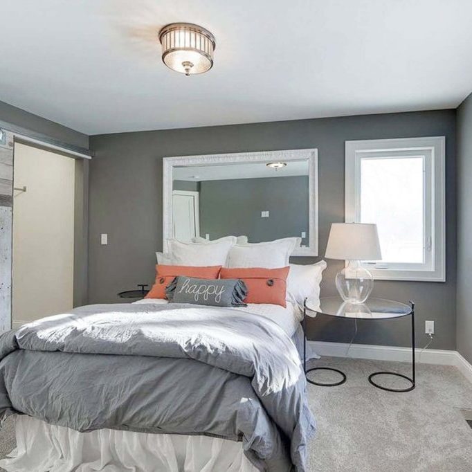 professionally painted gray wall in jacksonville fl home